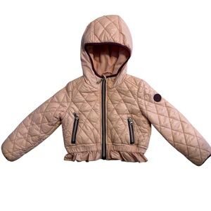Michael Kors Kids Blush Quilted Puffer Jacket 2T